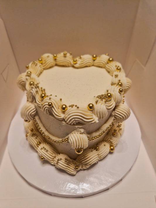 Vintage Heart Cake