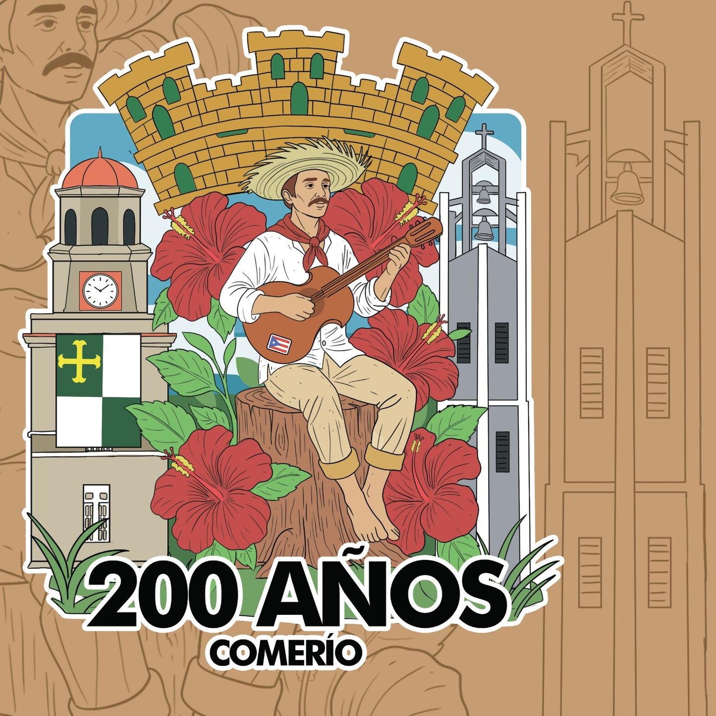 200 años de Comerío Sticker